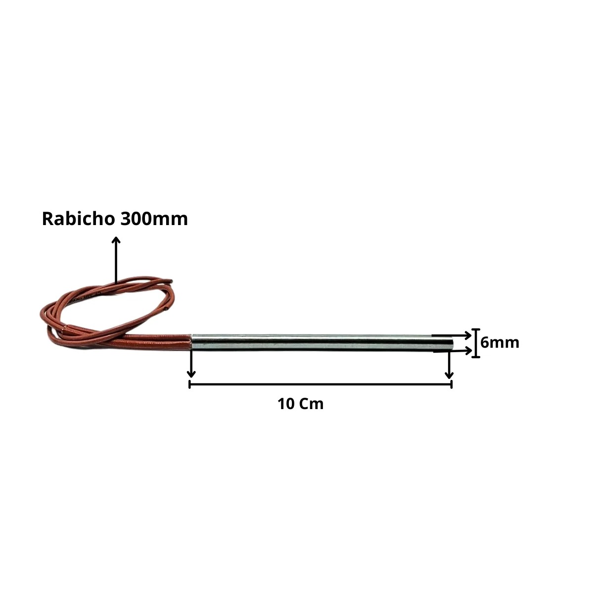 Resistência Cartucho Para Seladora 6x100mm 220v 180w - Imagem 3
