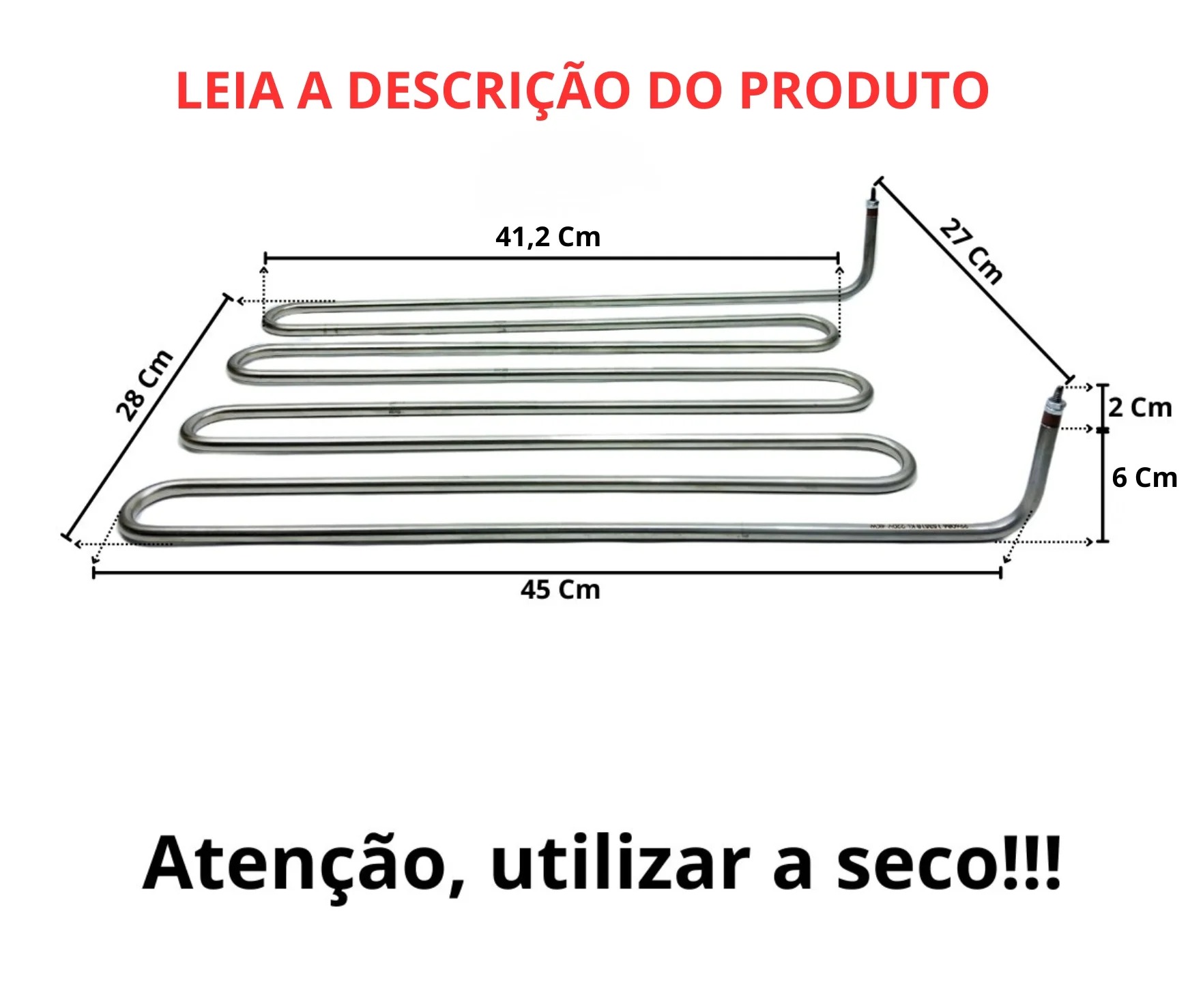 Resistência Elétrica Tipo W Para Chapa Chapeira 4000w 220v - Imagem 3
