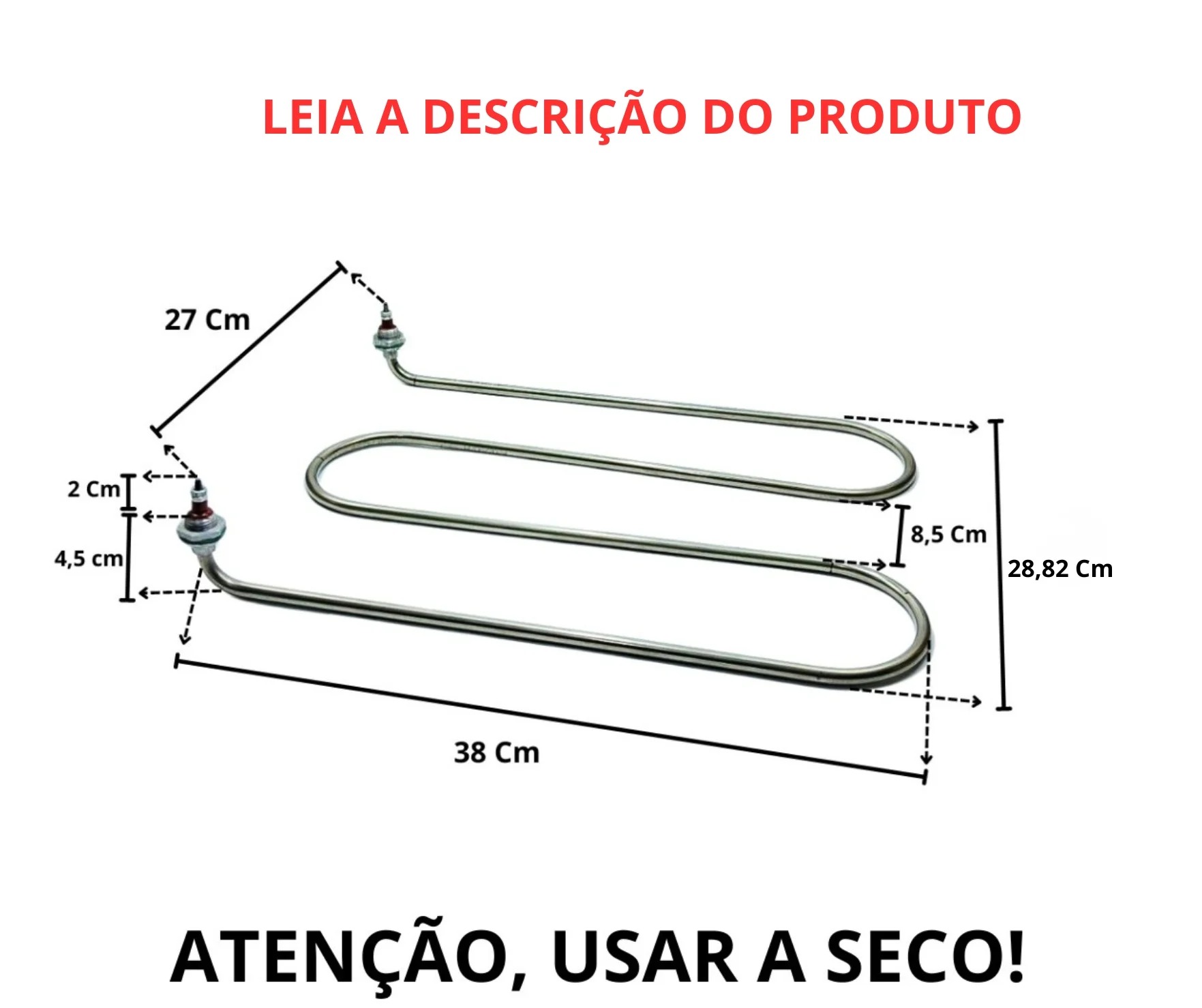 Resistência Para Buffet Desidratadores Estufa 1500w 220v - Imagem 2