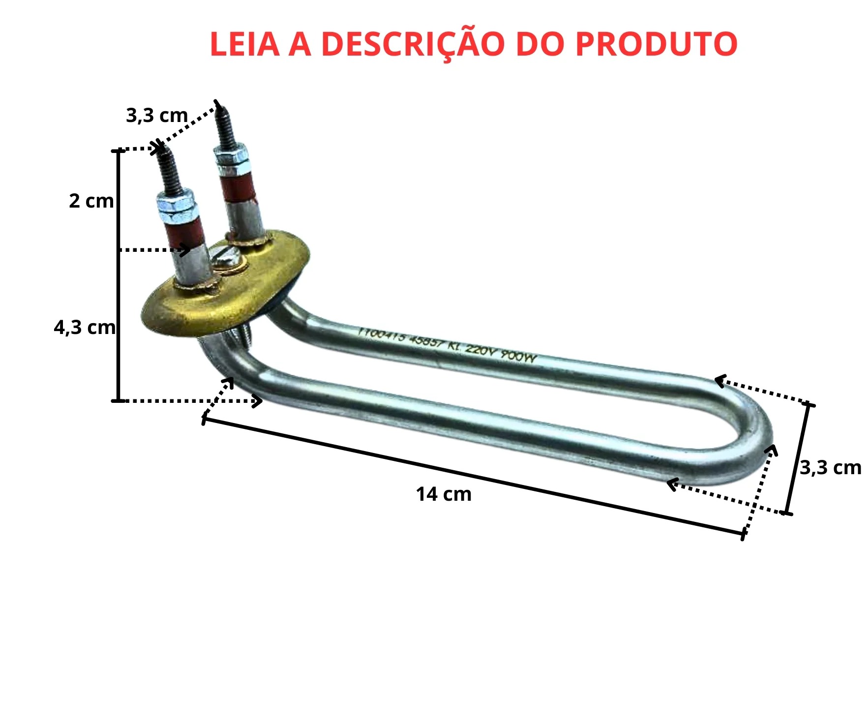 Resistência Elétrica Cafeteira Maquina Café 140mm 900w 220v - Imagem 3