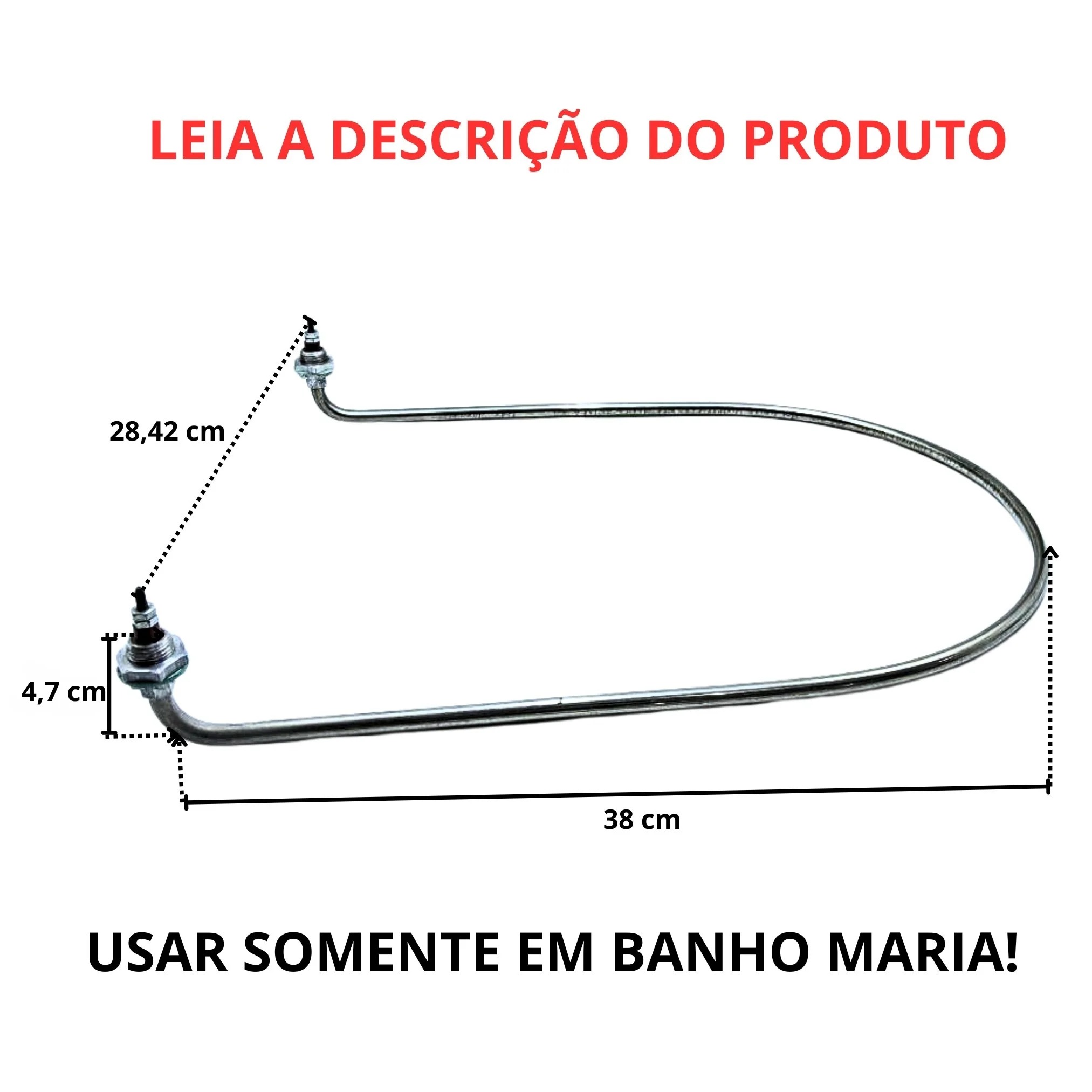 Resistência Buffet Banho Maria Marmiteiro Self Service Mesa Quente 2500w - Imagem 3