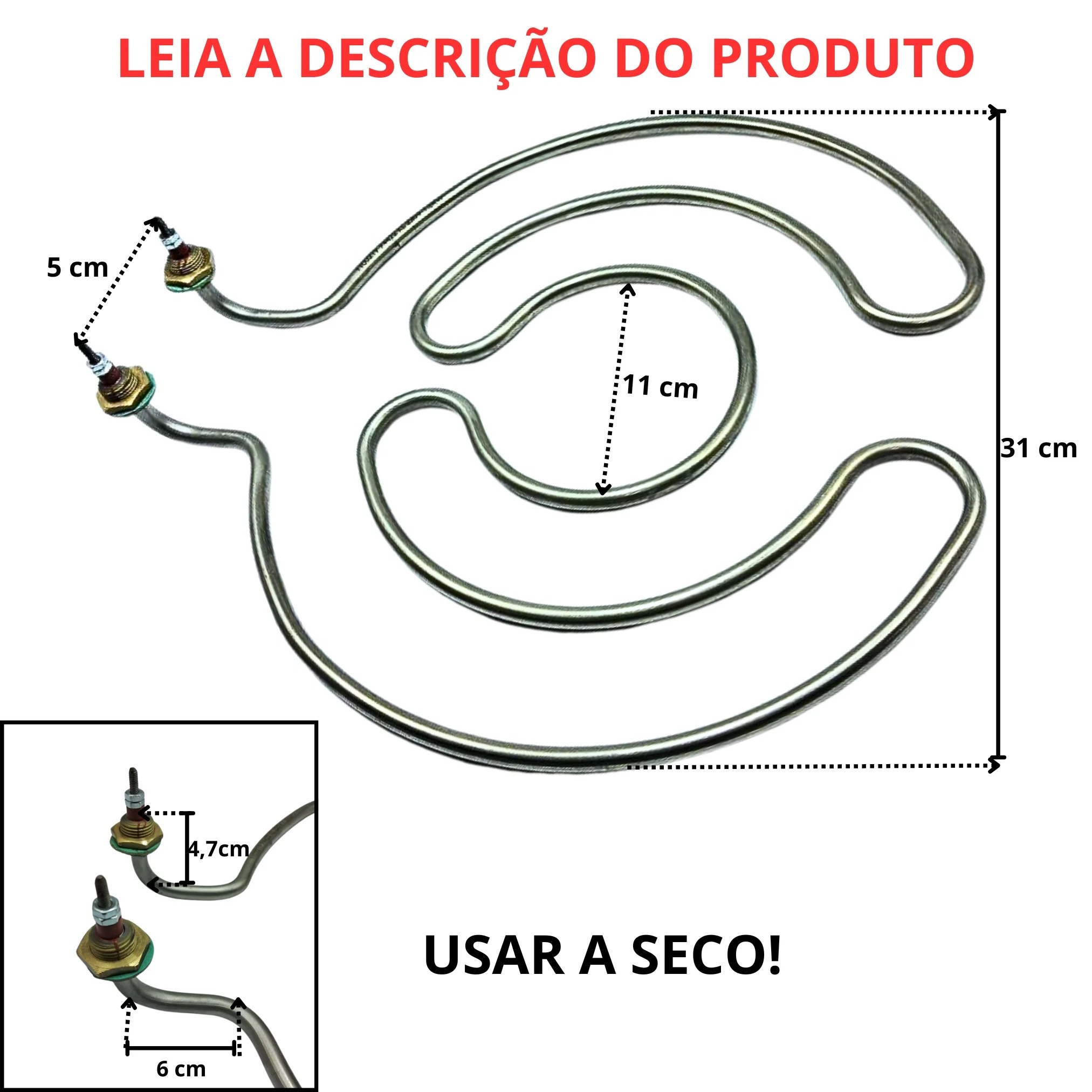 Resistência Estufa Defumador Desidratador 1500w 220v - Imagem 3