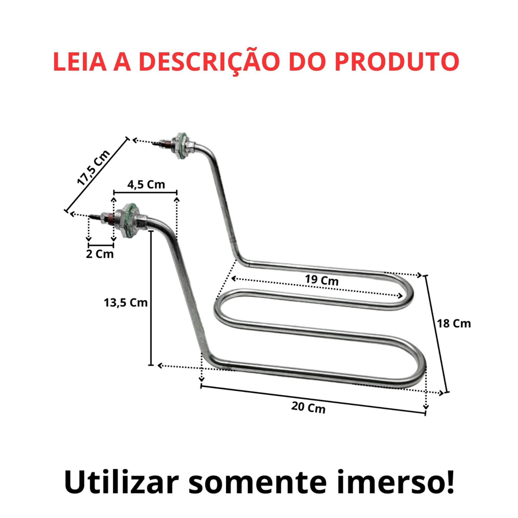Resistência Fritadeira Cadeirinha 2 Voltas 2000W 127V - Imagem 2