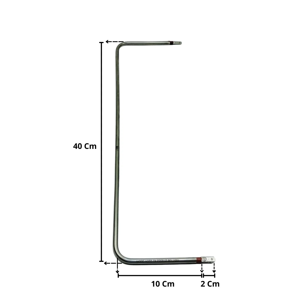 Resistência Elétrica Reta Estufa Titã 6,5X400mm 500w 220v - Imagem 2