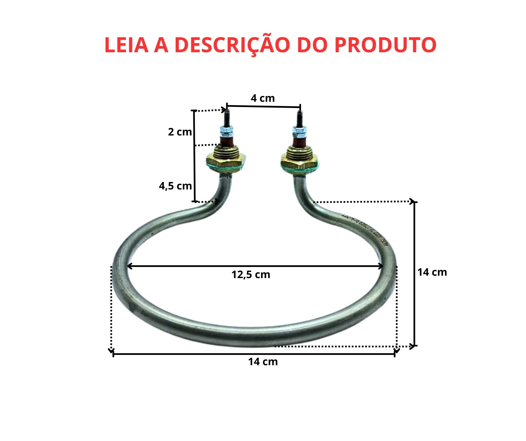 Resistência Circular Aquecimento de Água 140mm 750w 220v - Imagem 2