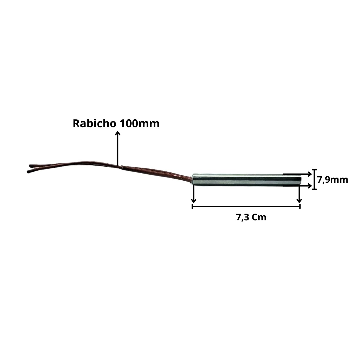 Resistência Cartucho Corte e Solda 7,9x73mm 140w 220v - Imagem 3