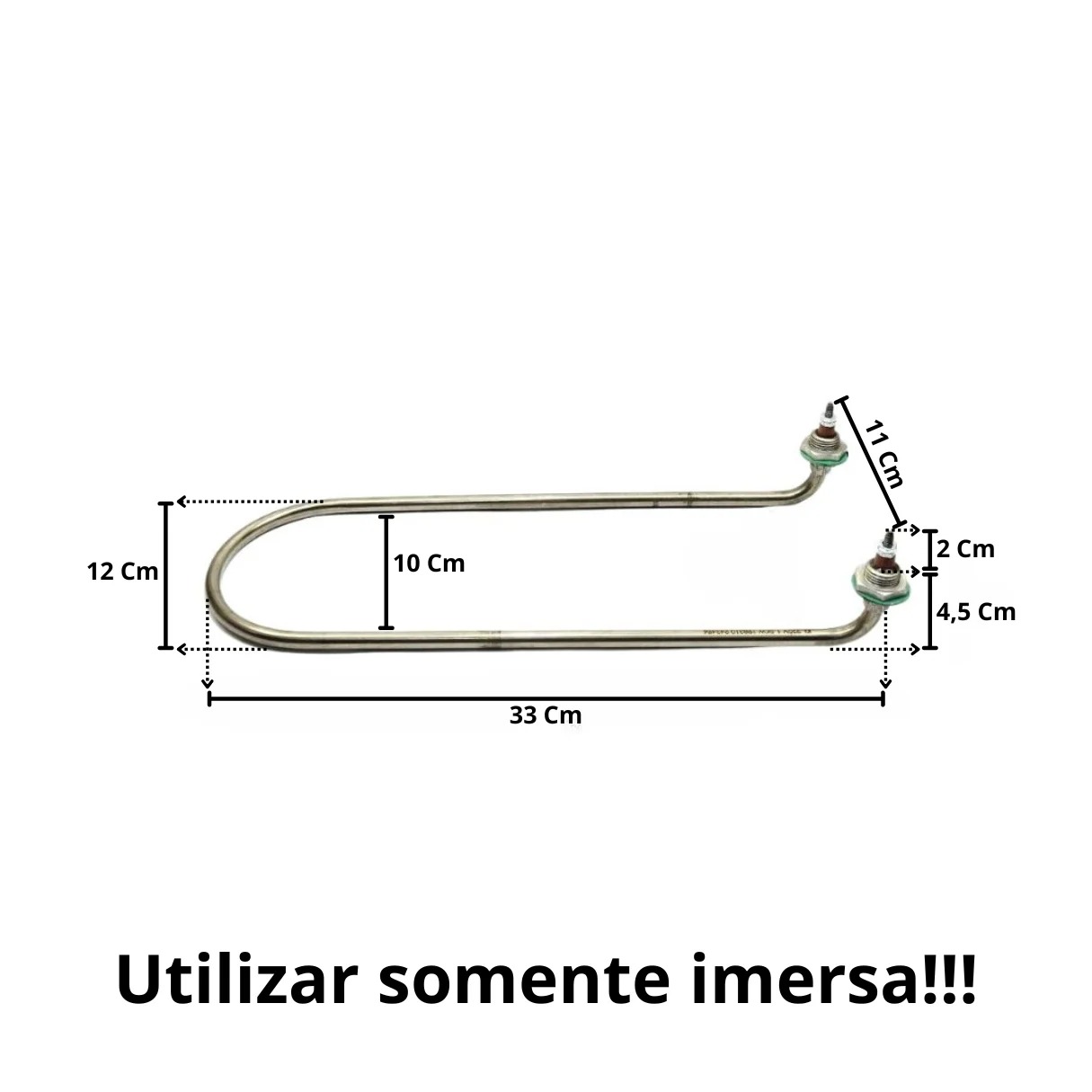 Resistência Elétrica Marmiteiro Carro Térmico 1500w 220v - Imagem 2