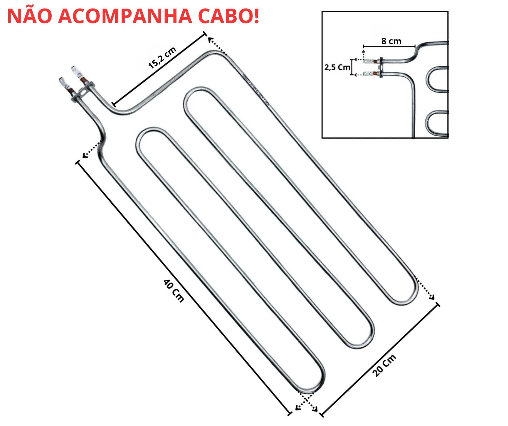 Resistência Elétrica Churrasqueira Fischer Grill 1600w - Imagem 3