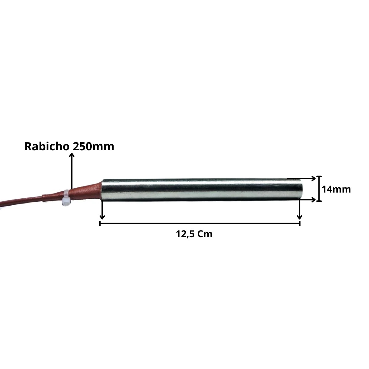 Resistência Cartucho Seladora 14x125mm 300w 220v - Imagem 3