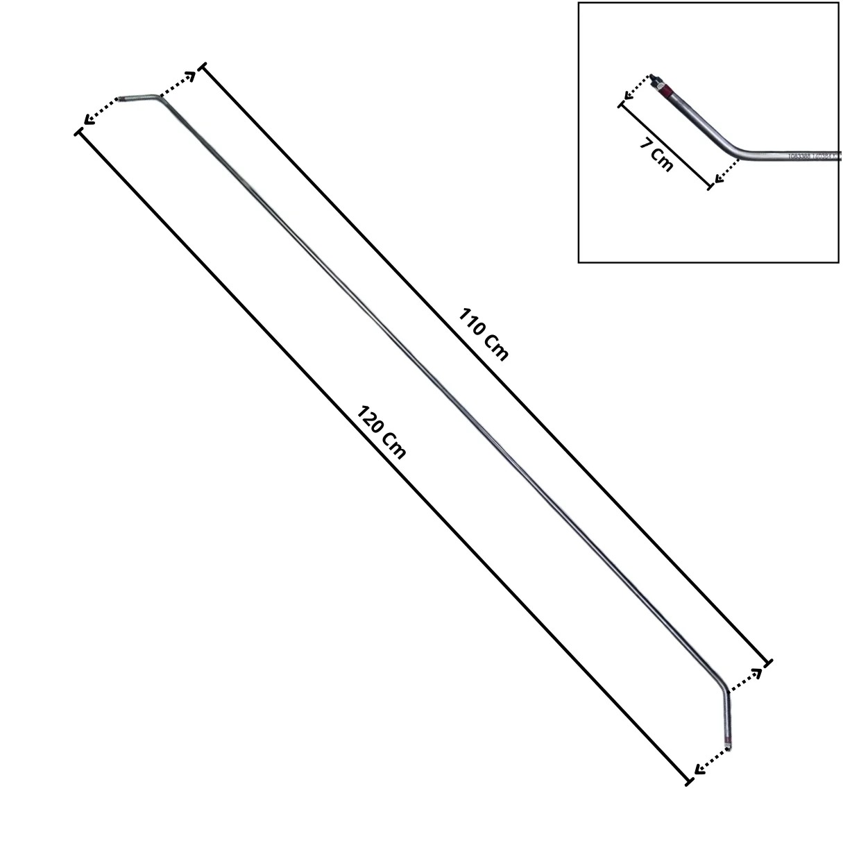 Resistência Reta Para Calandras 8,2X1100mm 1500w 250v - Imagem 3