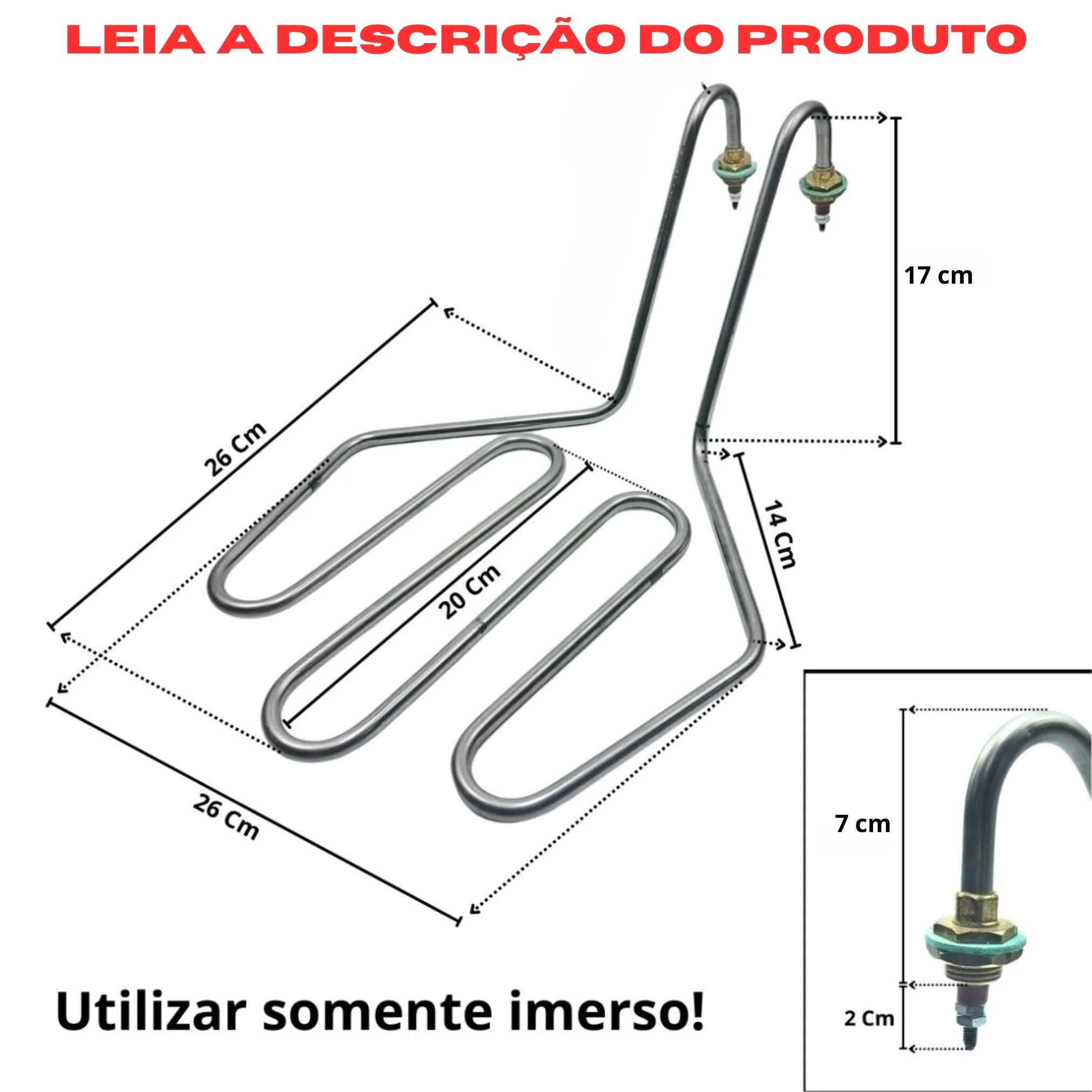 Resistência Fritadeira Tacho Óleo 7 Litros 3500w 220v - Imagem 3
