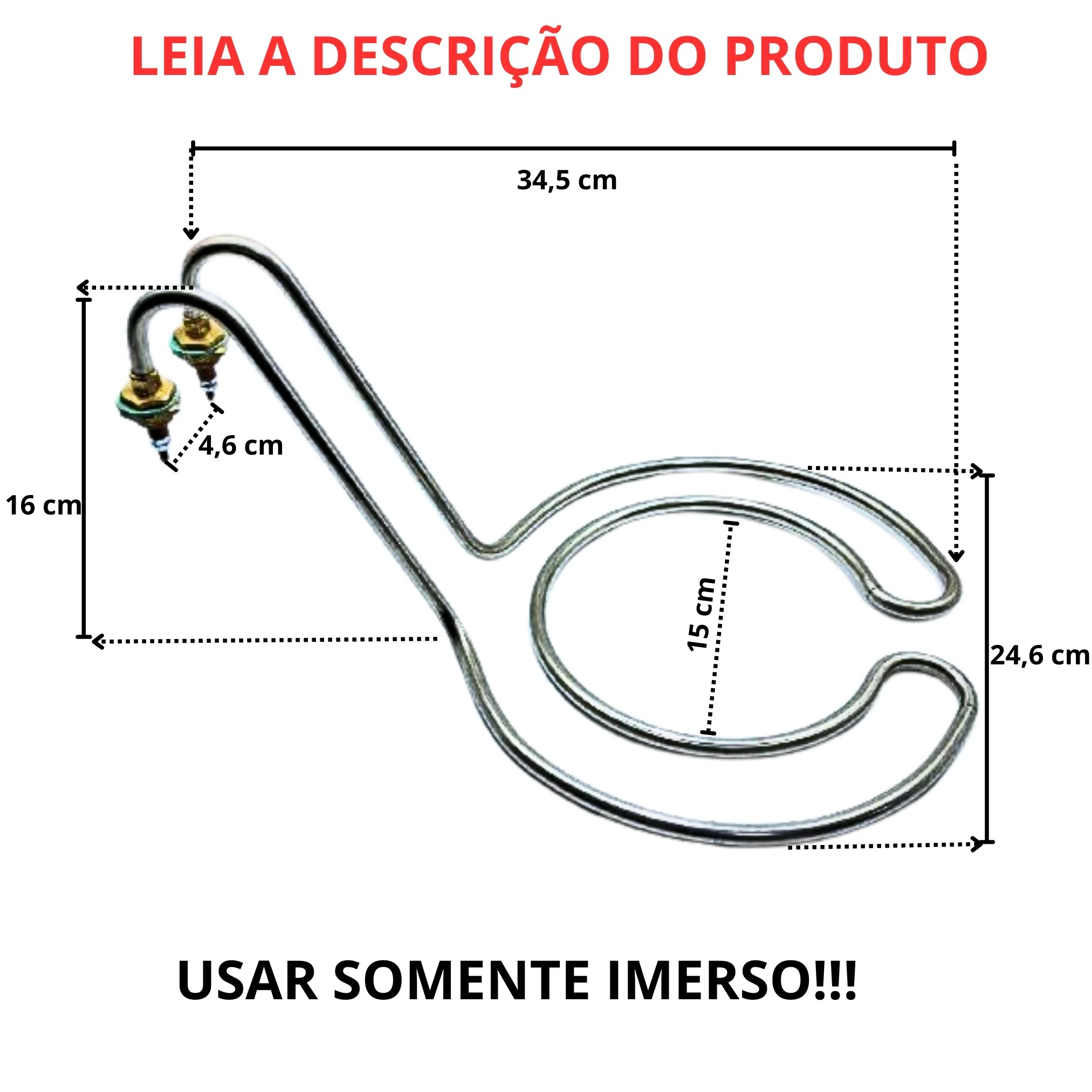 Resistência Elétrica Fritadeira Tacho Circular 3500w 220v - Imagem 2