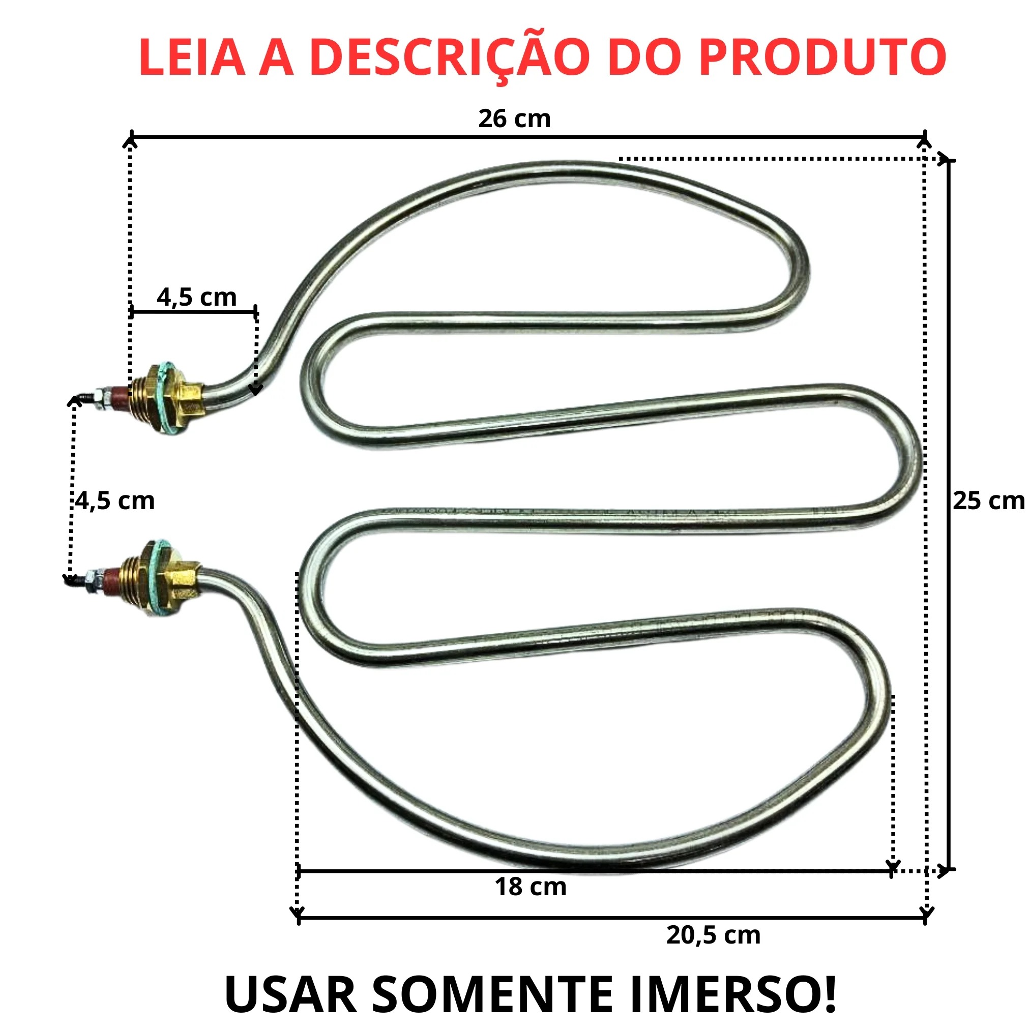 Resistência Cervejeira Artesanal E Fritadeira 2000w 220v - Imagem 2
