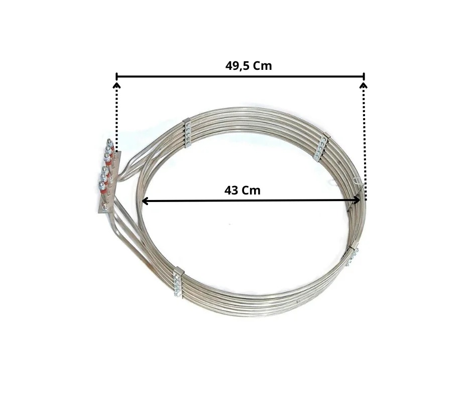 Resistência Forno Turbo Tedesco 8 Assadeiras Ftt 240 16000w - Imagem 2