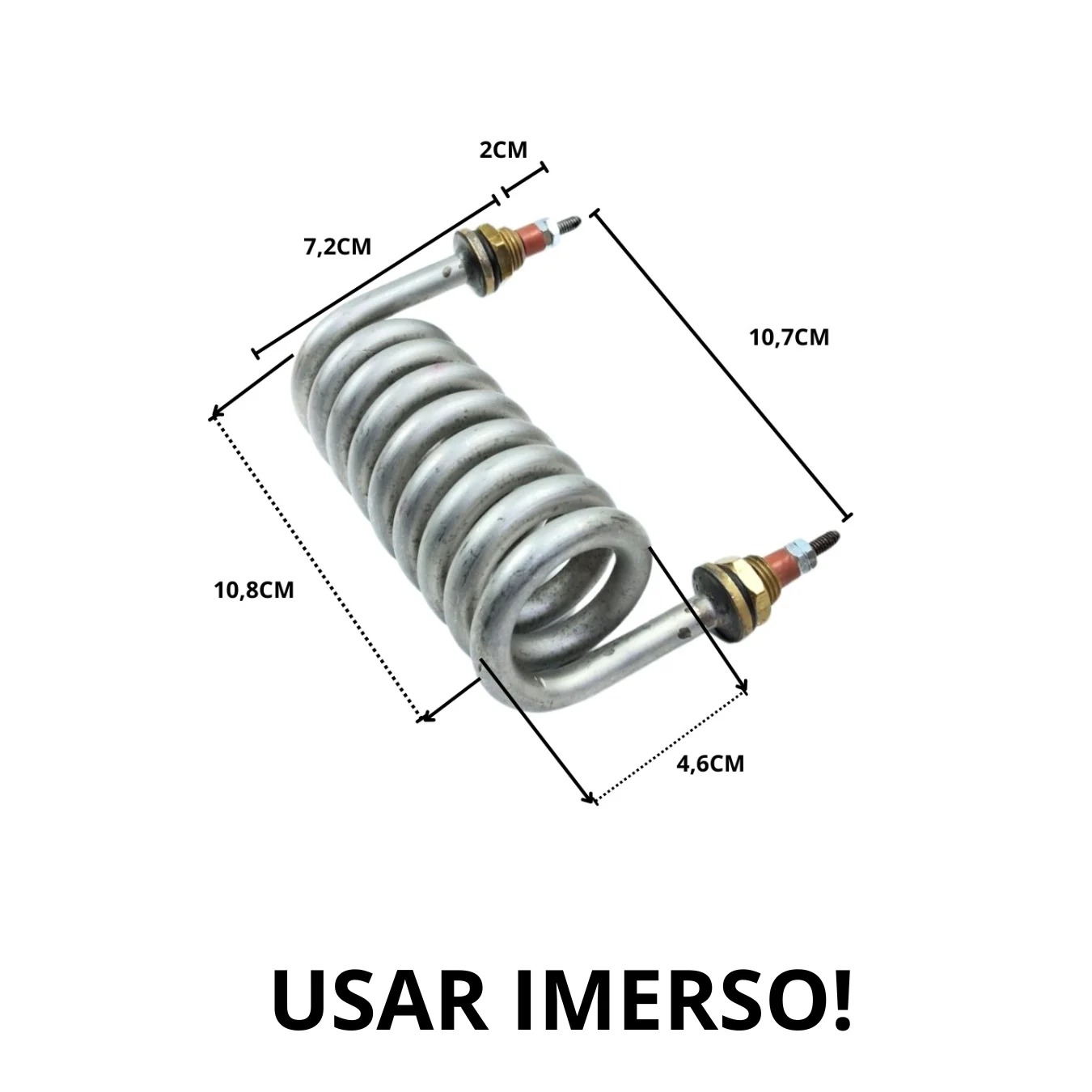 Resistencia Elétrica Caracol 8,2X46X108MM 220V 8000W - Imagem 4