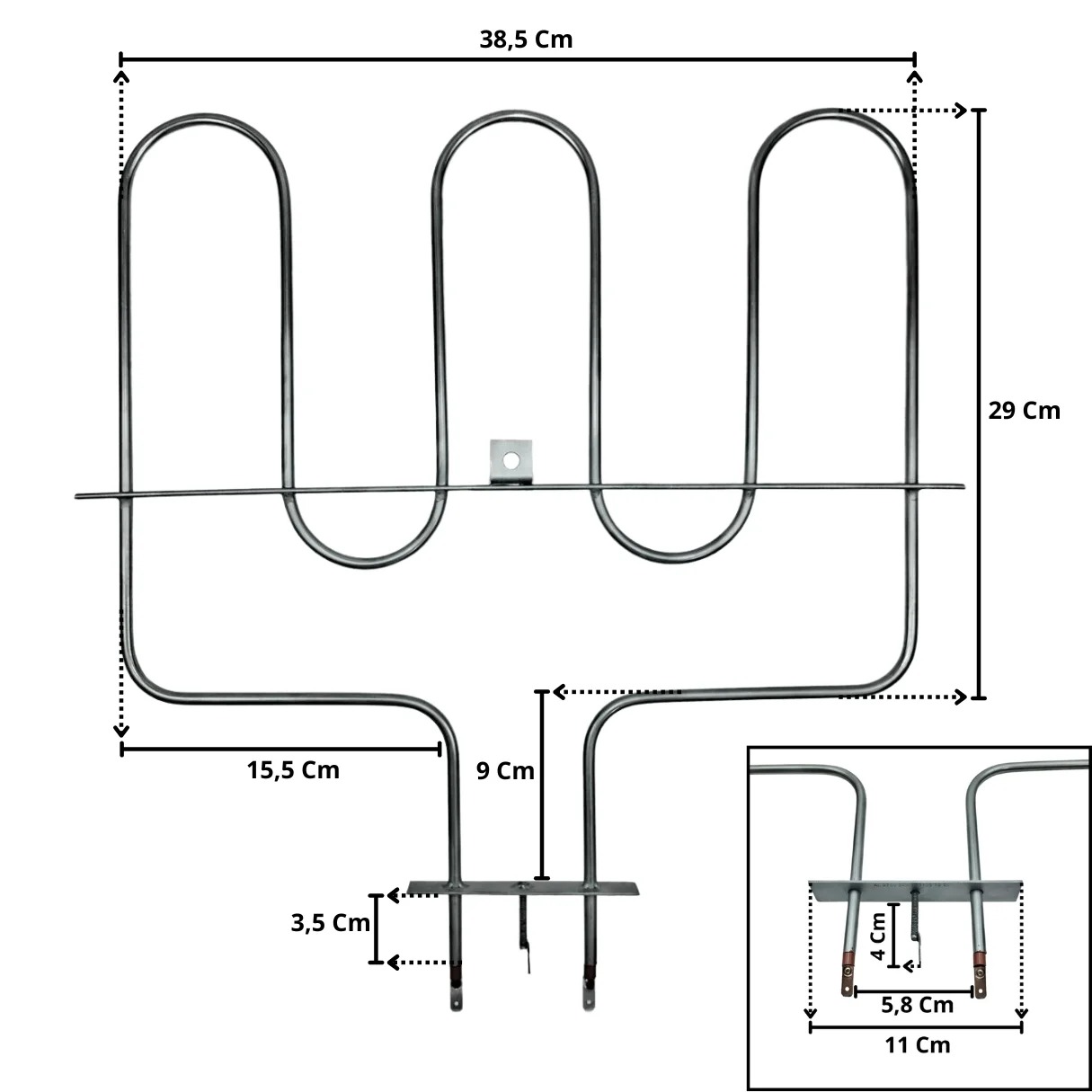 Resistência Superior Forno Electrolux Oe8mb Oe8mx Og8mx 2000W 220W - Imagem 4