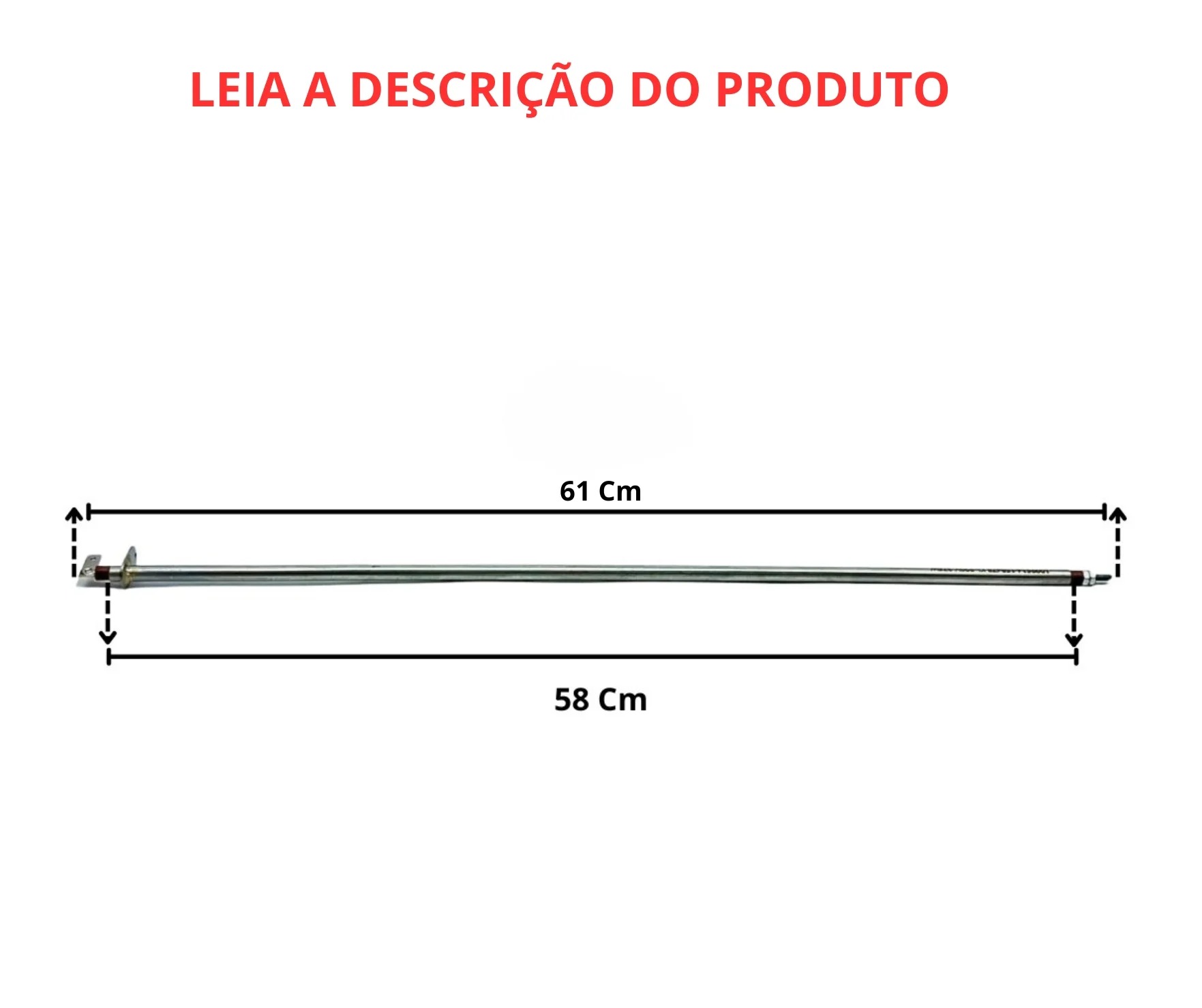 Resistência Elétrica Reta Tipo Palito 6,5x580mm 700w 110v - Imagem 4