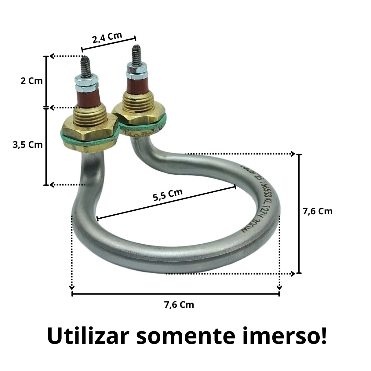 Resistência Circular Laboratório Autoclaves 76mm 300w 127v - Imagem 3