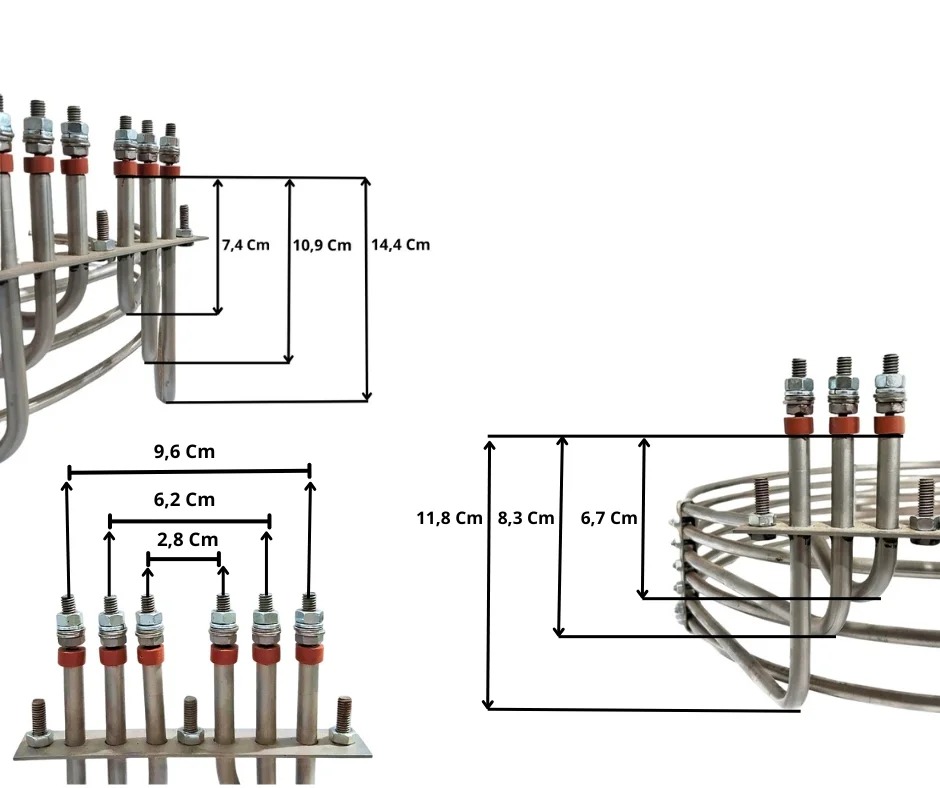 Resistência Forno Turbo Tedesco 8 Assadeiras Ftt 240 16000w - Imagem 3
