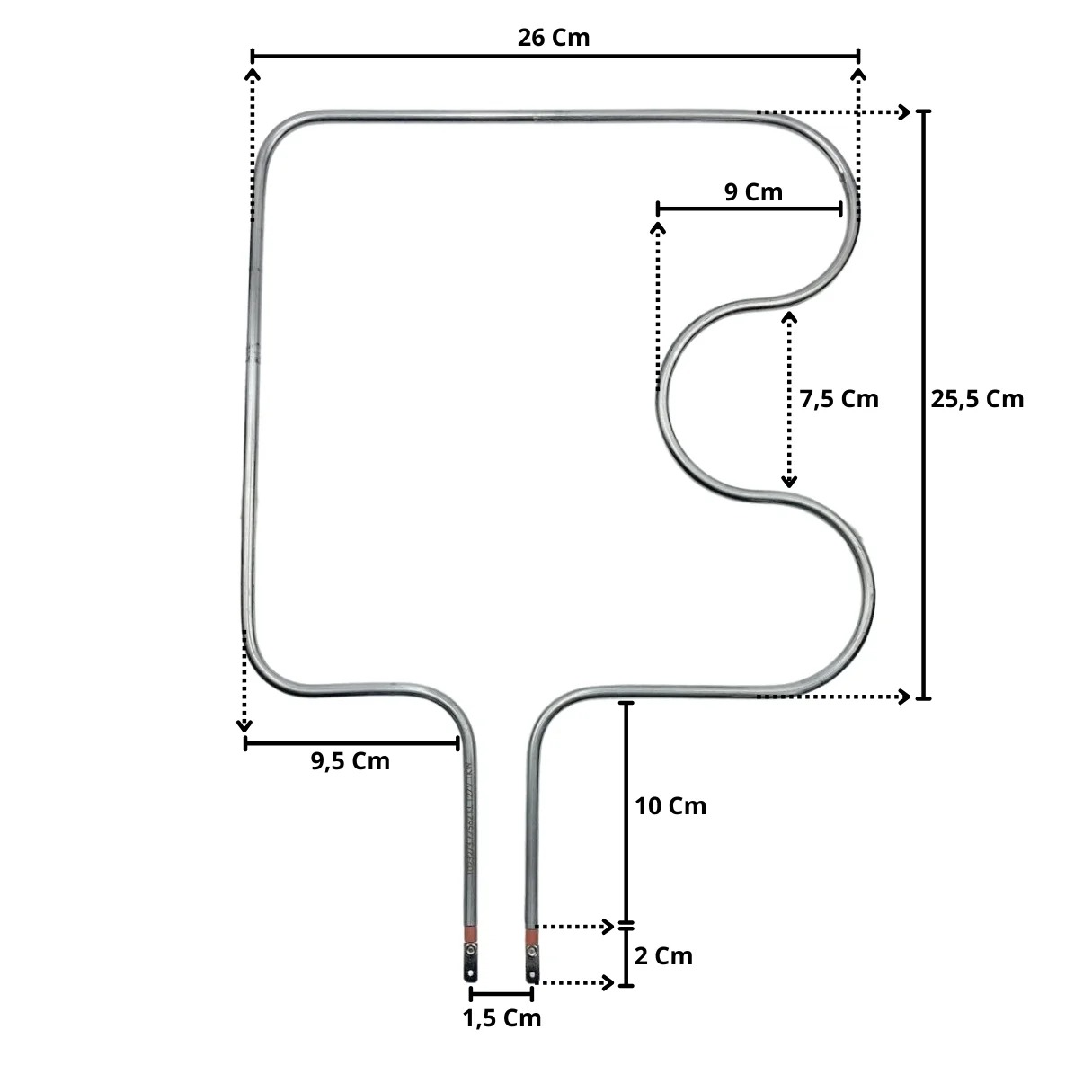 Resistência Superior Forno Elétrico Fischer / Layr 750W - Imagem 2