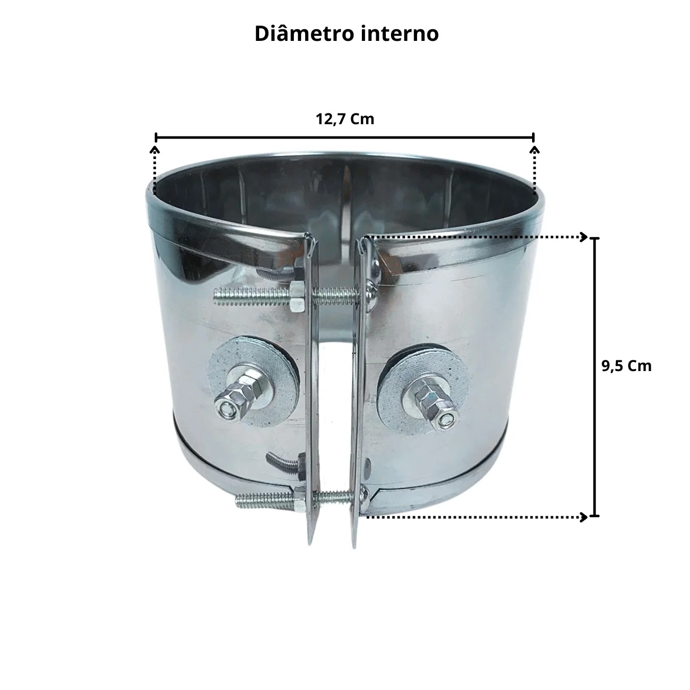 Resistência Coleira Mica Injetora Extrusora 127X95MM 1200W 127V - Imagem 2