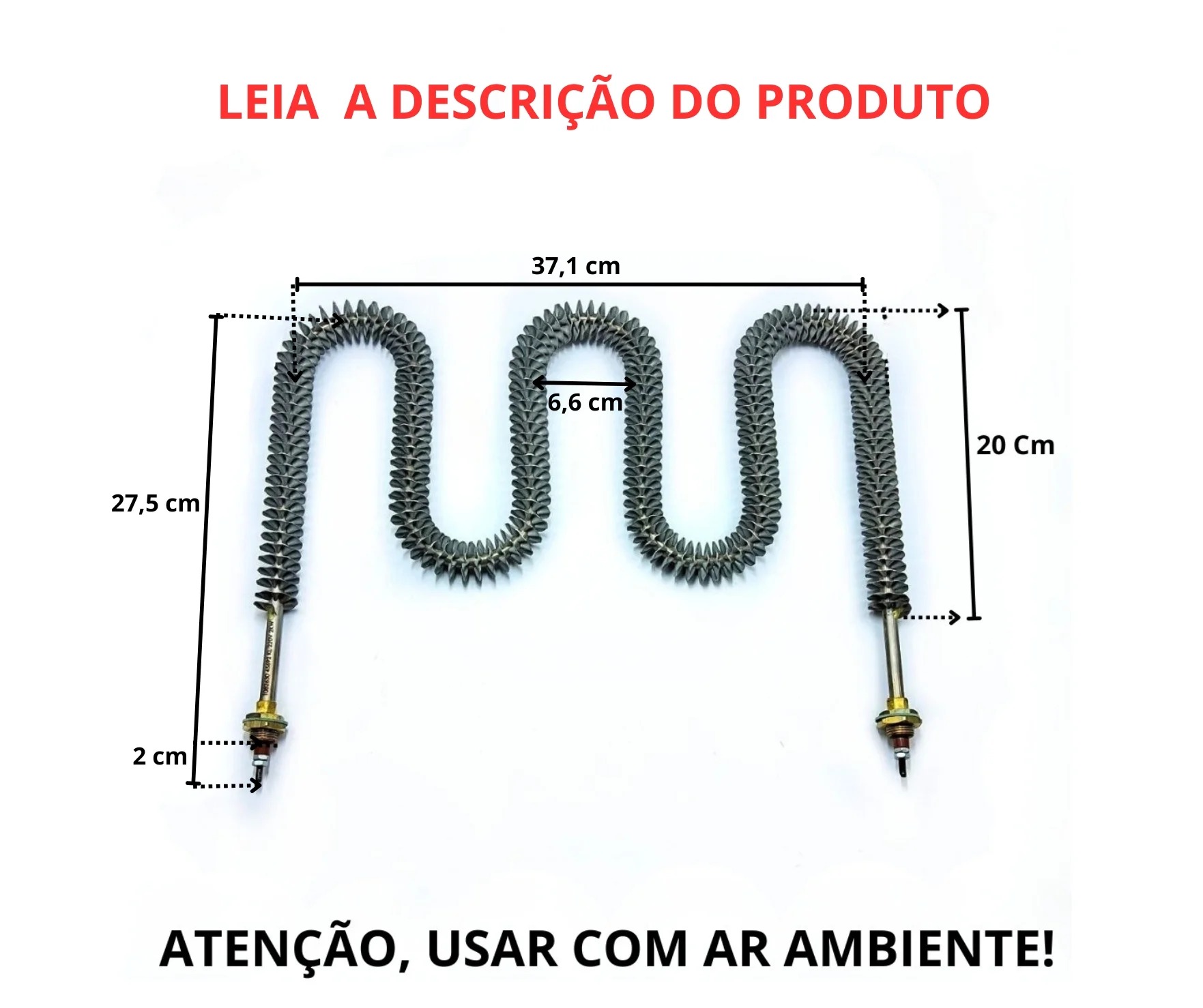 Resistência Helicoidal Tipo W 8,2mm 1500w 220v Sauna Seca - Imagem 2