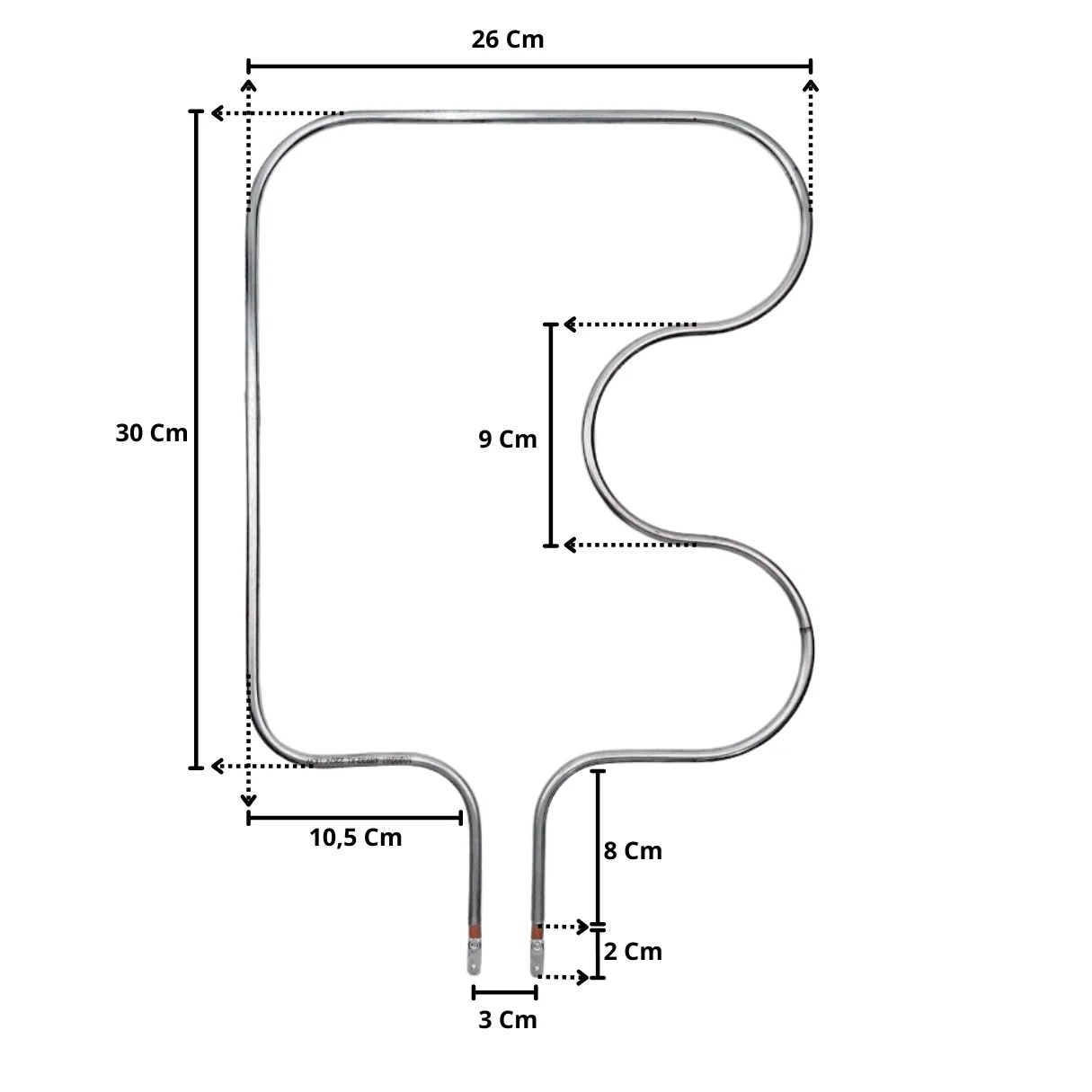 Resistência Inferior Forno Elétrico Mueller 1000W - Imagem 2