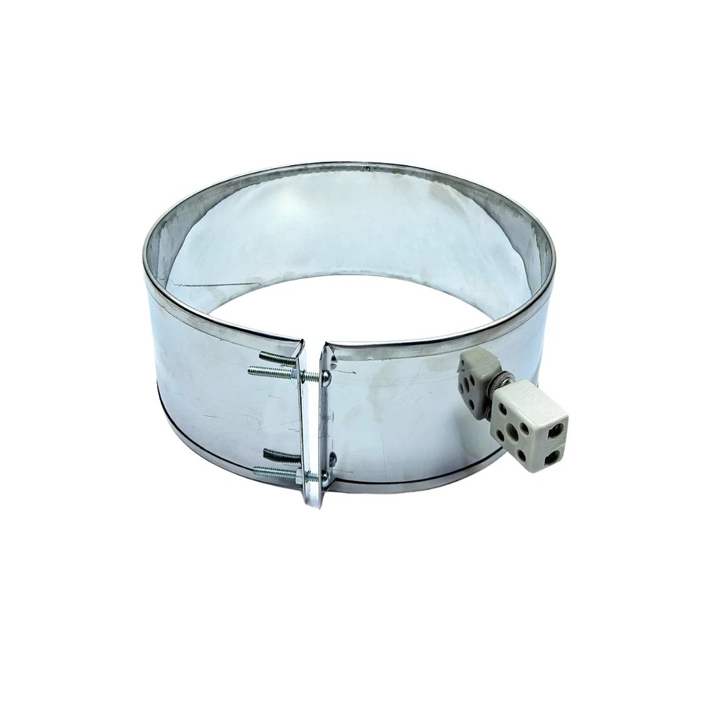 Resistência Elétrica Coleira Mica Injetora 240X100MM 2400W 220V Conector Porcelana Duplo